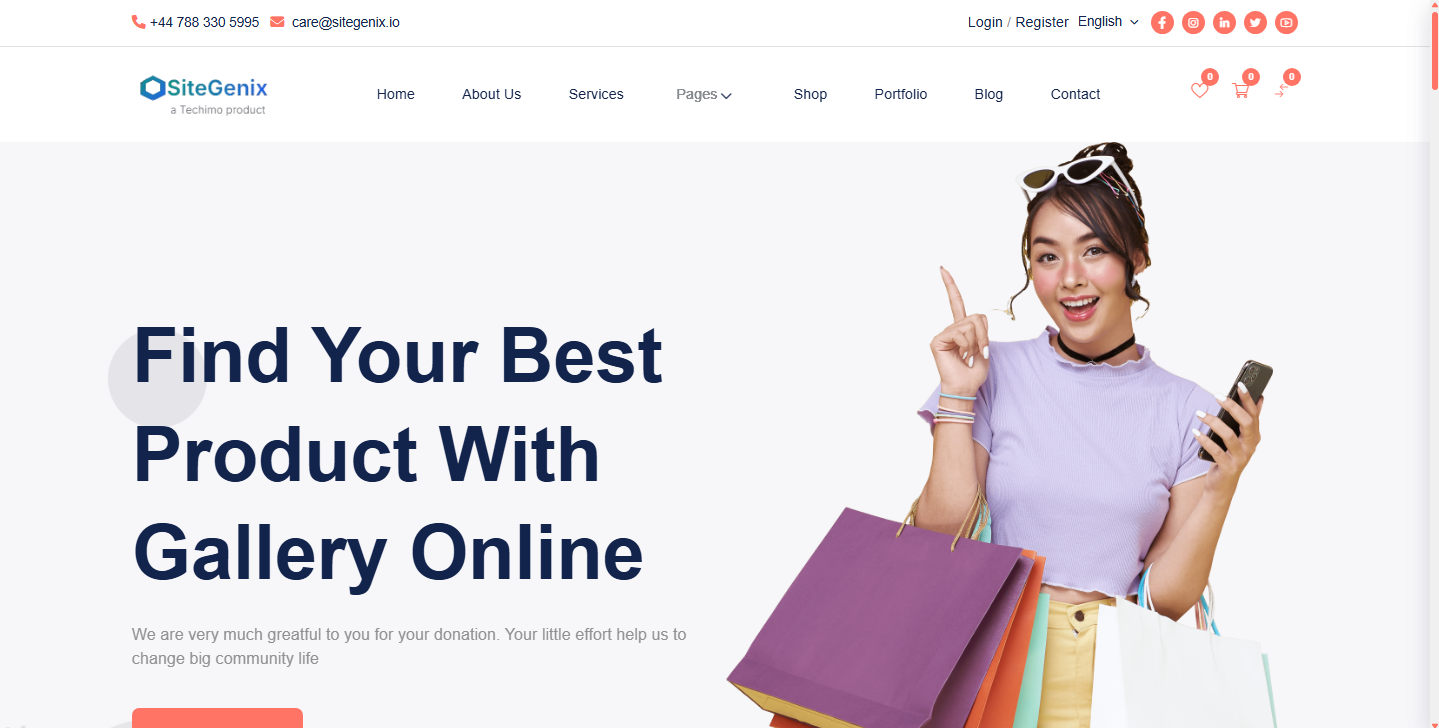 Retail e-commerce template